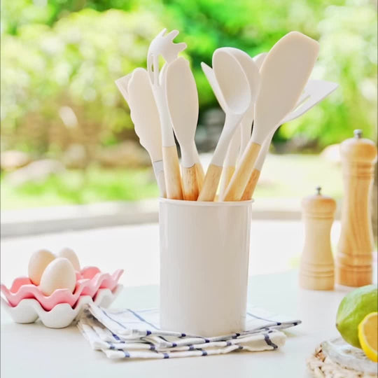 Ensemble de Cuisine 12 Pièces Ustensiles en Silicone Pratiques et Colorés 3