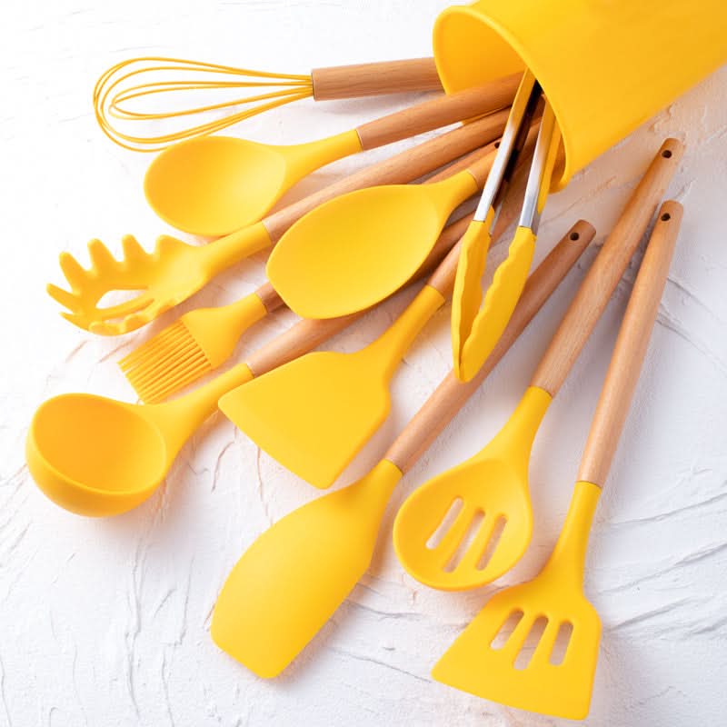Ensemble de Cuisine Ustensiles en Silicone 12 Pièces 10