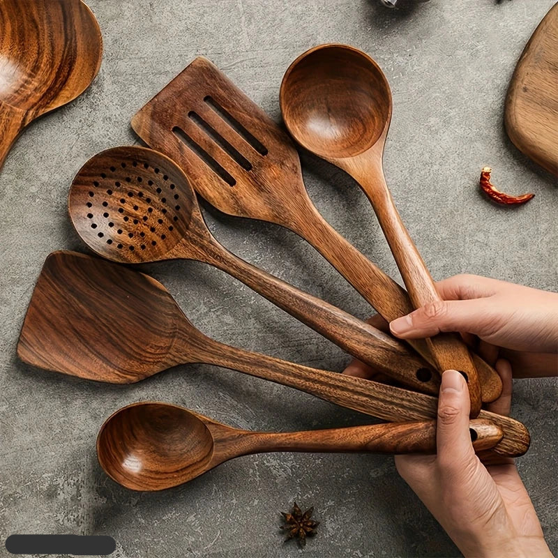 Ensemble de Cuisine en Bois Naturel 0