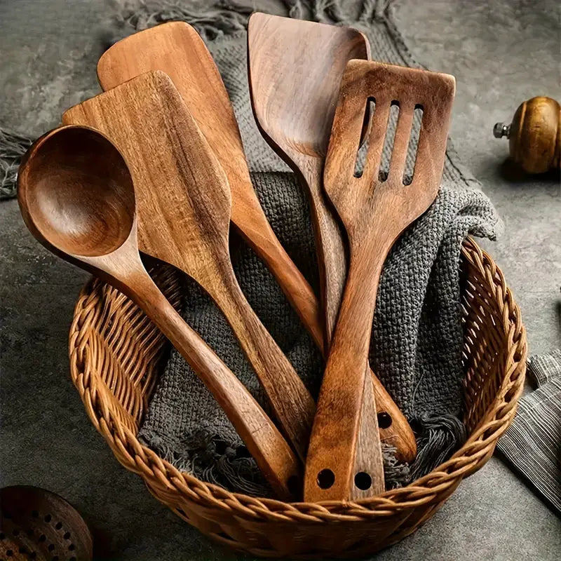 Ensemble de Cuisine en Bois Naturel 1