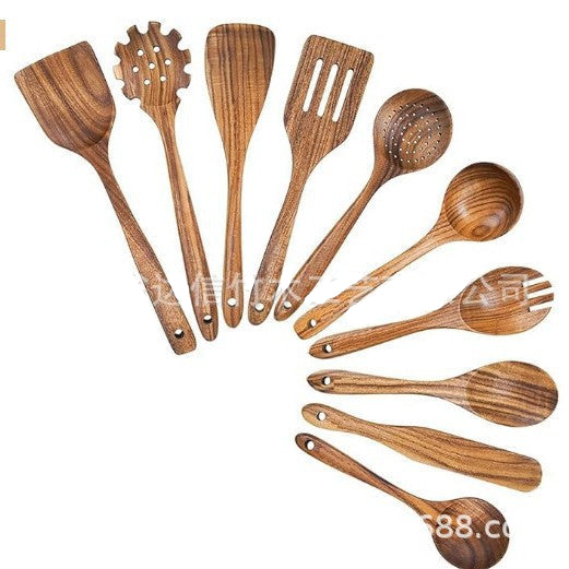 Ensemble de Cuisine en Bois Naturel 10