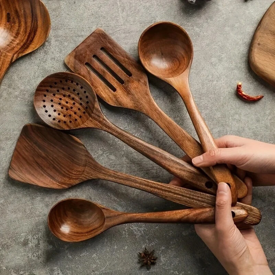 Ensemble de Cuisine en Bois pour Chefs Passionnés 0