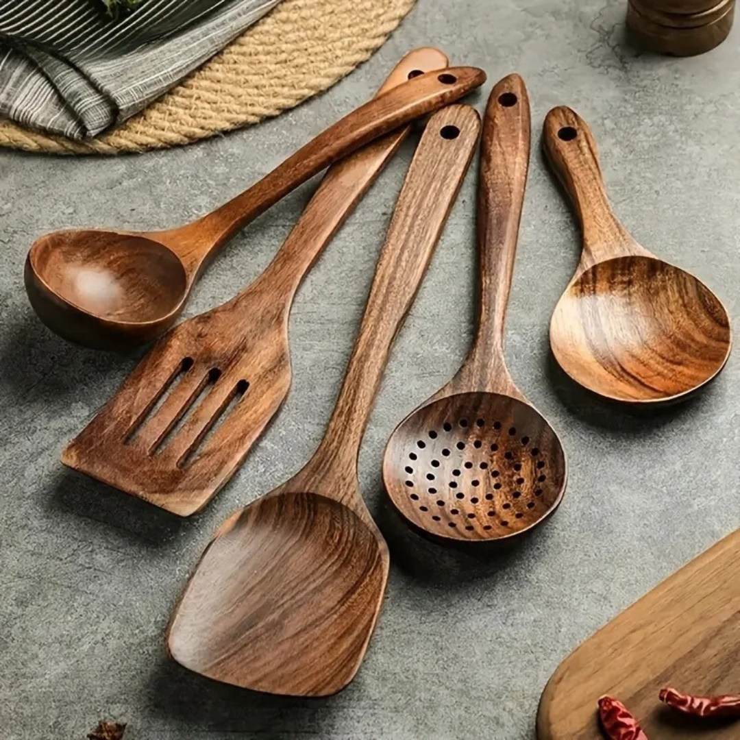 Ensemble de Cuisine en Bois pour Chefs Passionnés 2