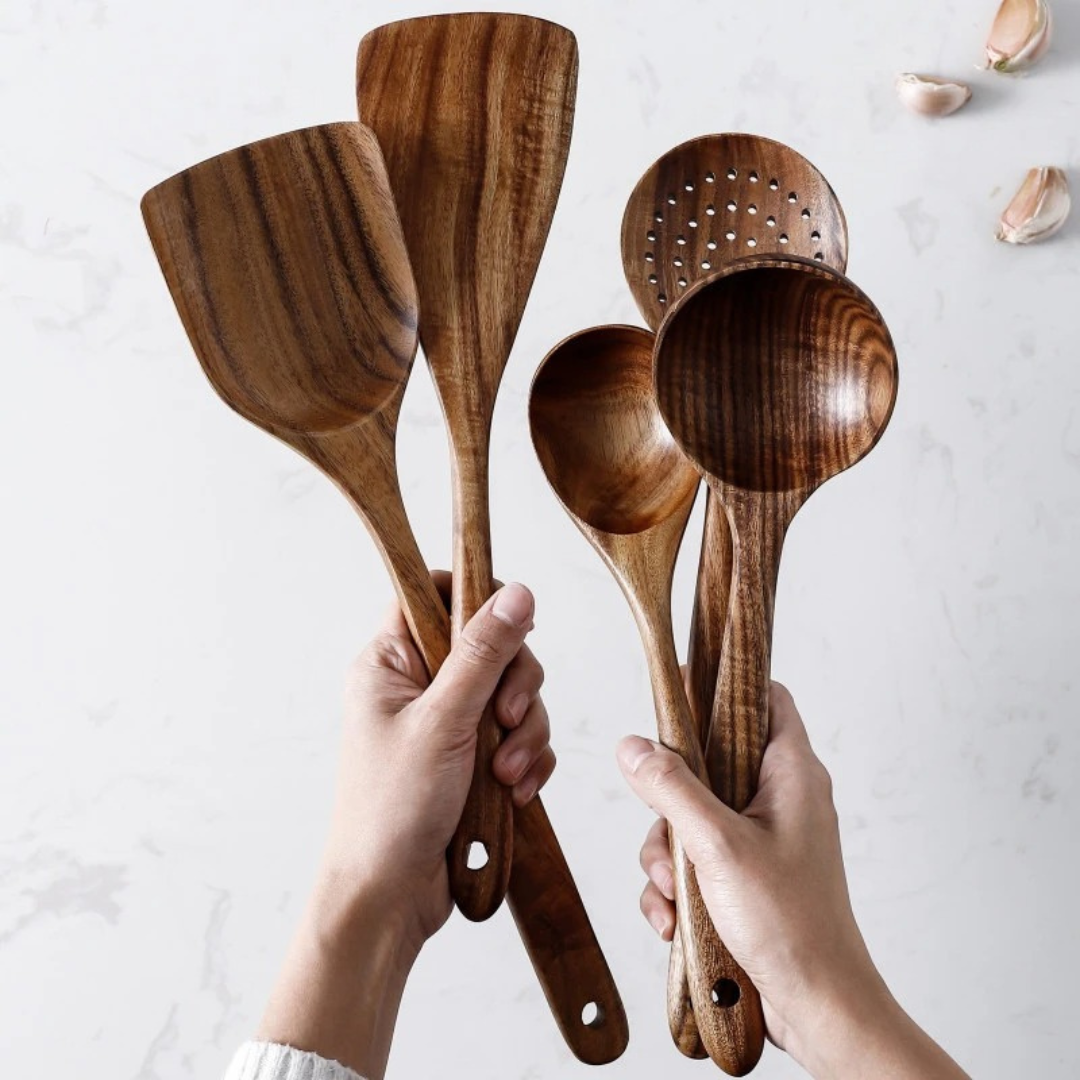 Ensemble de Cuisine en Bois pour Chefs Passionnés 5