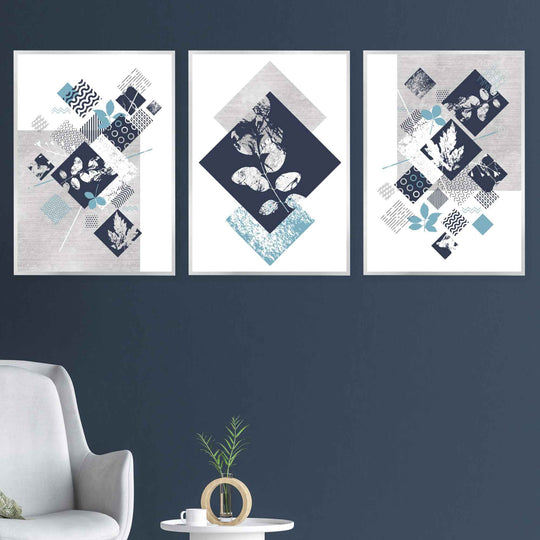 Ensemble de Décoration Murale Abstraite et Géométrique pour Intérieur 4