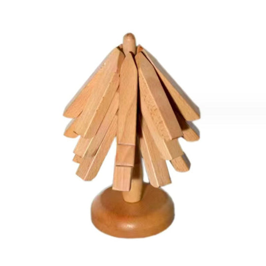 Ensemble de Dessous de Plat en Bois de Noyer Noir 9