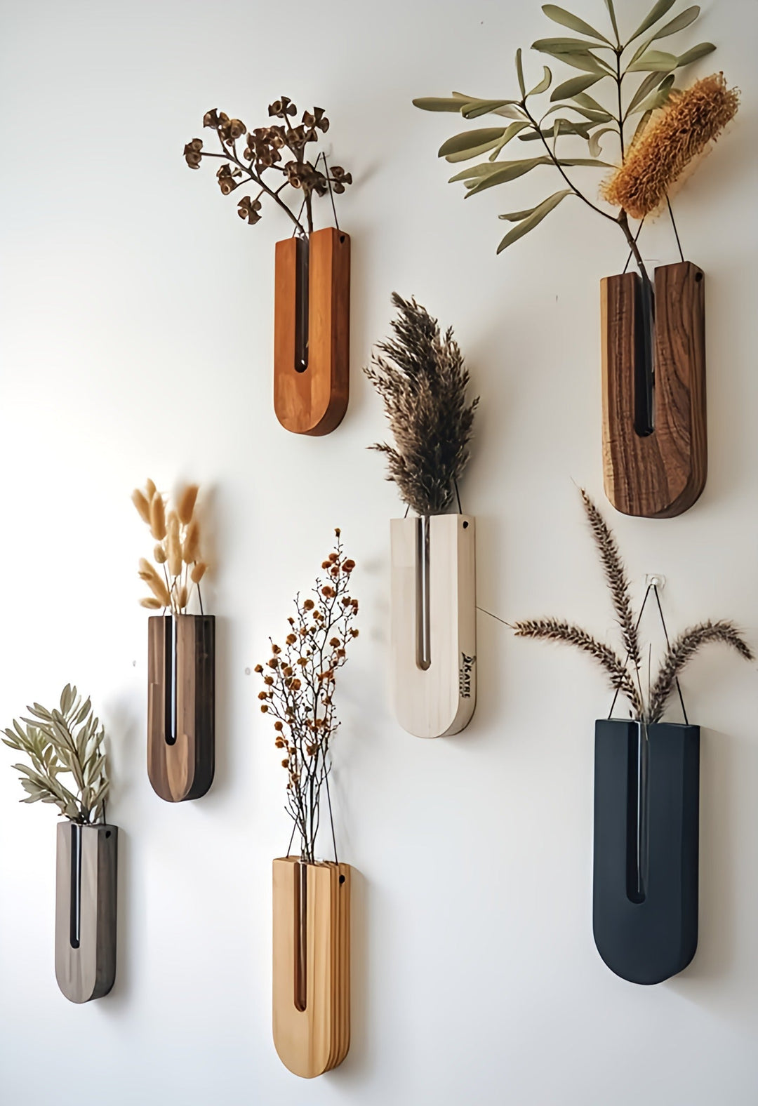 Ensemble de Fleurs Murales en Bois pour Plantes 0