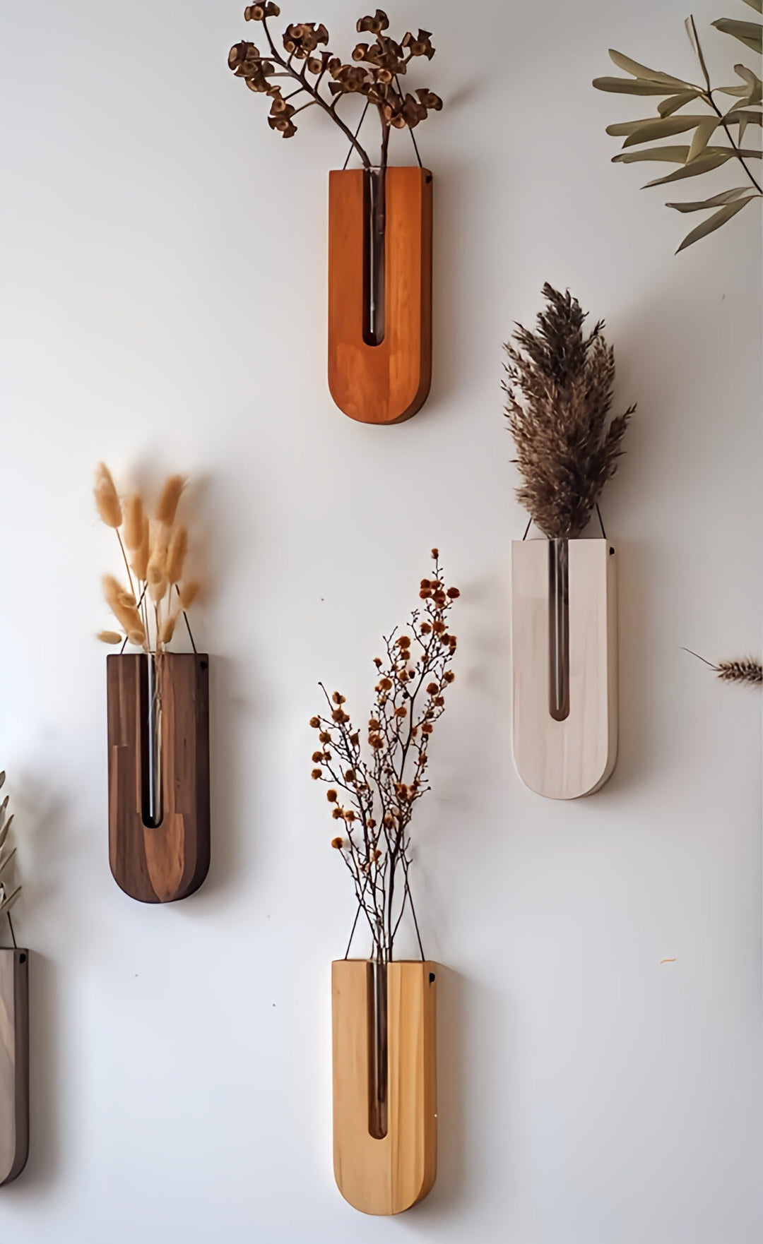 Ensemble de Fleurs Murales en Bois pour Plantes 1
