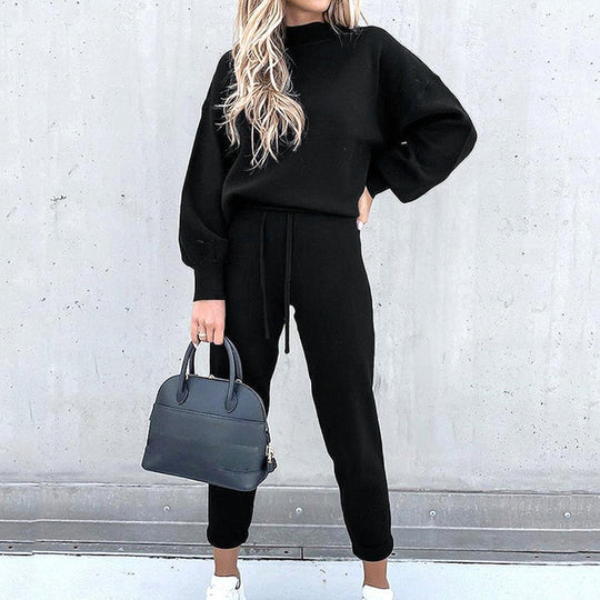 Ensemble de Jogging Femme Confortable et Élégant à Manches Bouffantes 3