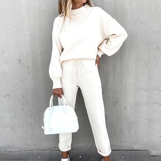Ensemble de Jogging Femme Confortable et Élégant à Manches Bouffantes 6