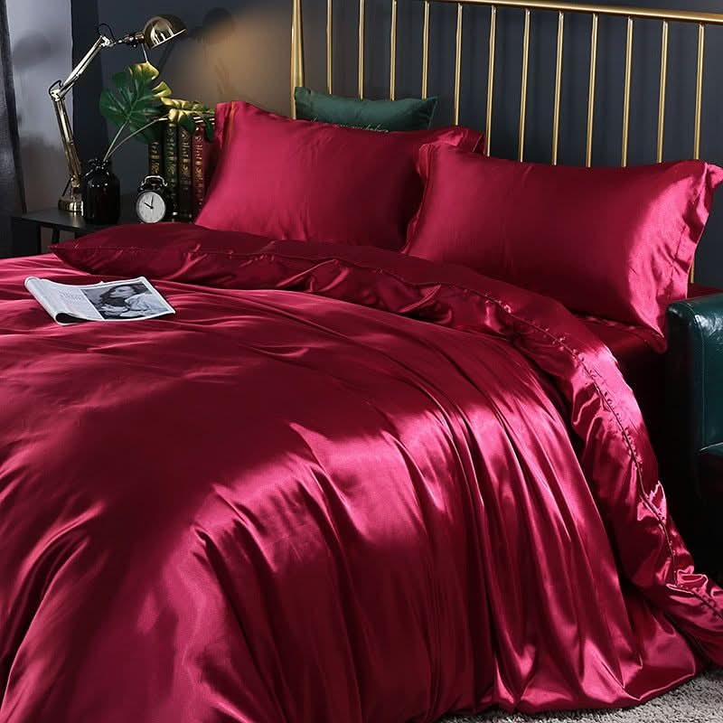 Ensemble de Linge de Lit Housse de Couette 220x240 avec Taies d'Oreiller 10