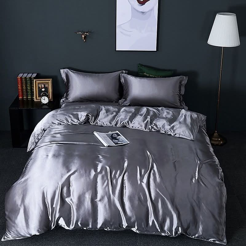 Ensemble de Linge de Lit Housse de Couette 220x240 avec Taies d'Oreiller 4
