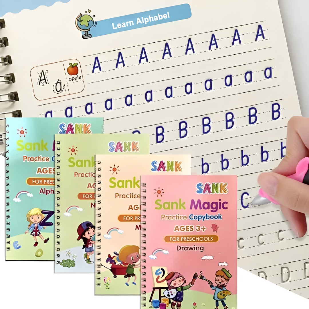 Ensemble de Livres de Traçage pour Enfants - Alphabet, Chiffres, Mathématiques, Dessin 0