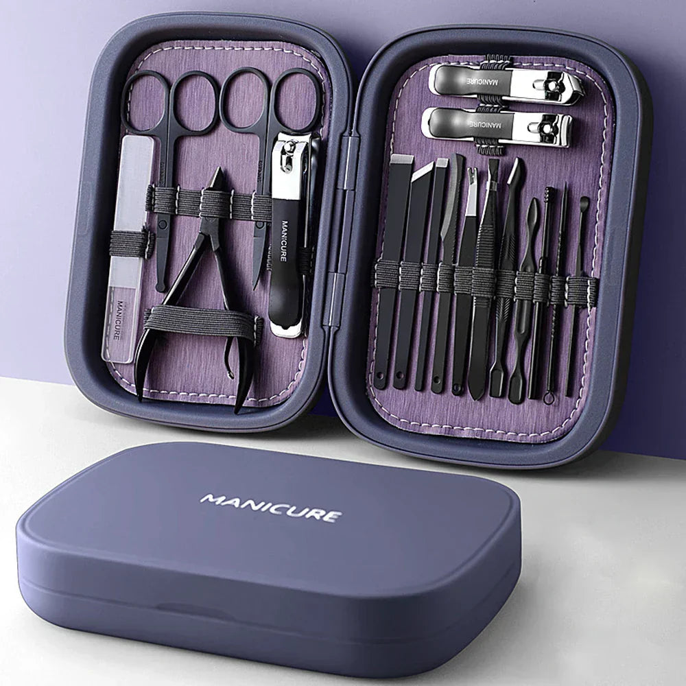 Ensemble de Manucure et Pédicure Portable Multifonctionnel 1