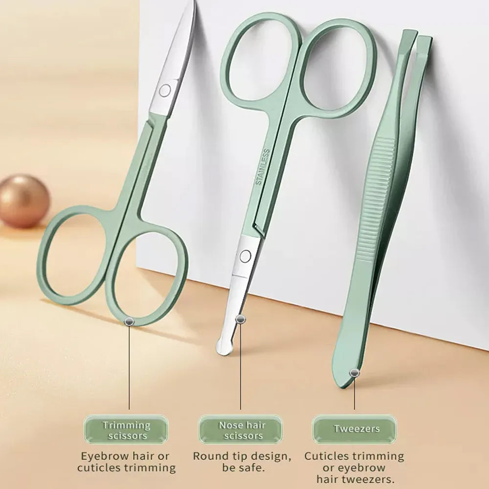 Ensemble de Manucure et Pédicure Portable Multifonctionnel 3