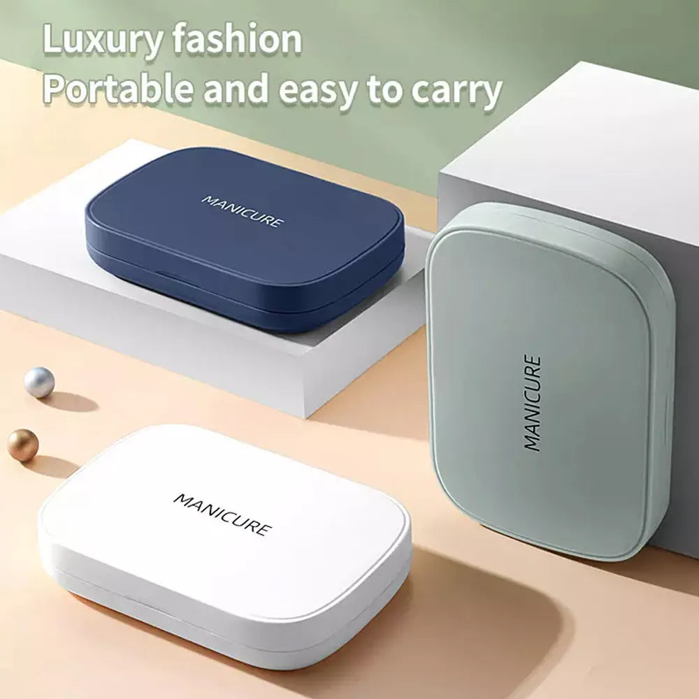 Ensemble de Manucure et Pédicure Portable Multifonctionnel 4