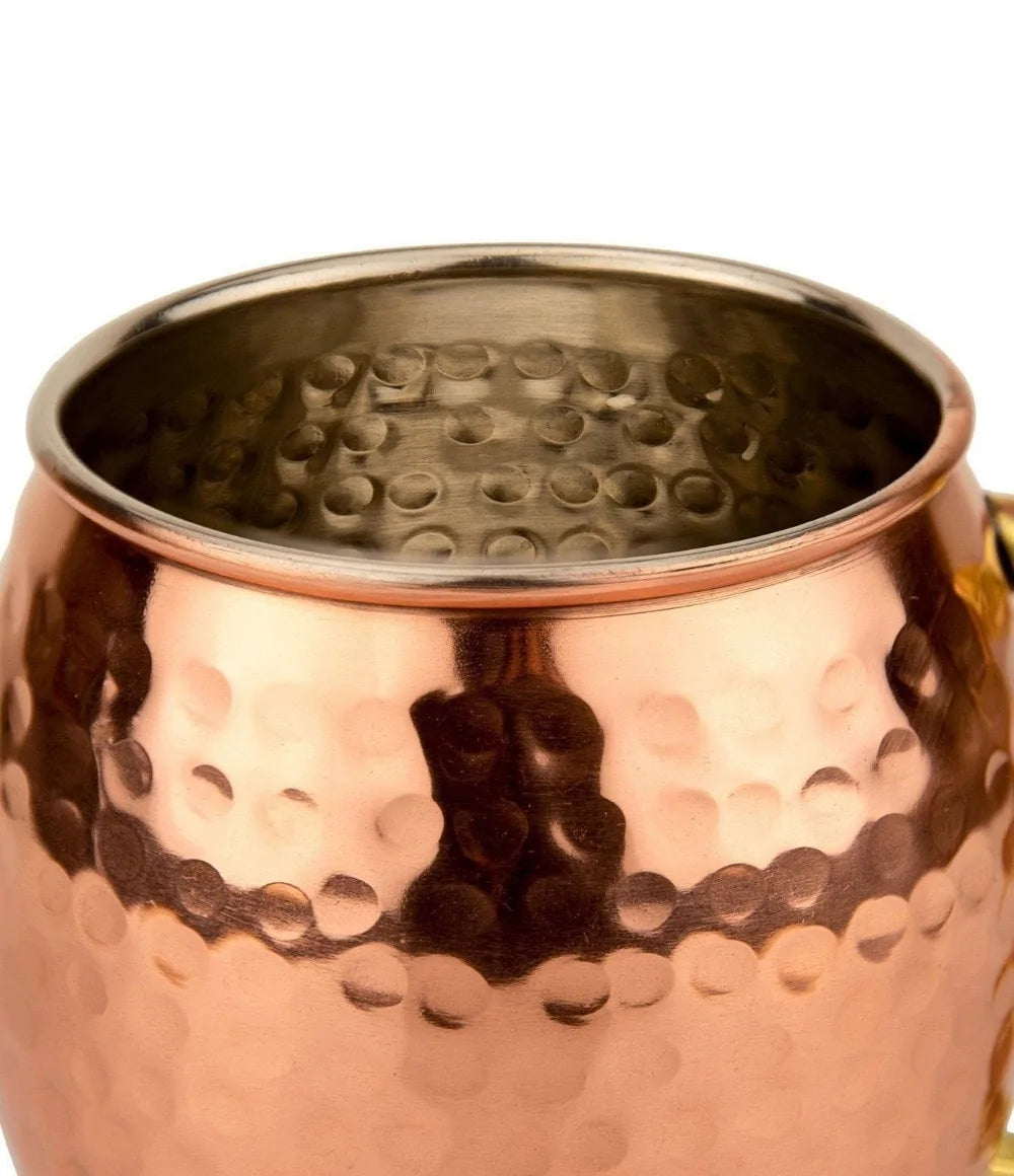 Ensemble de Mugs en Cuivre Martelé pour Boissons Froides 2