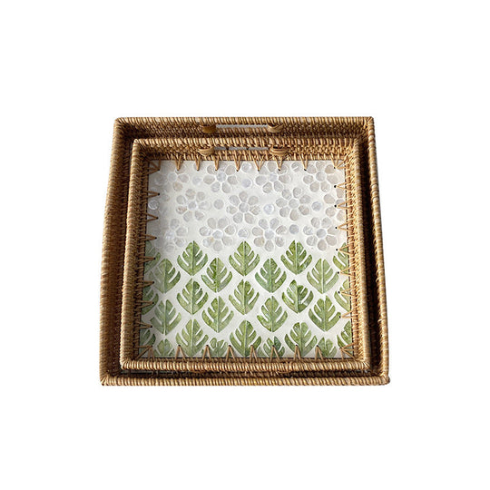 Ensemble de Plateaux de Service Décoratifs en Mosaïque 5