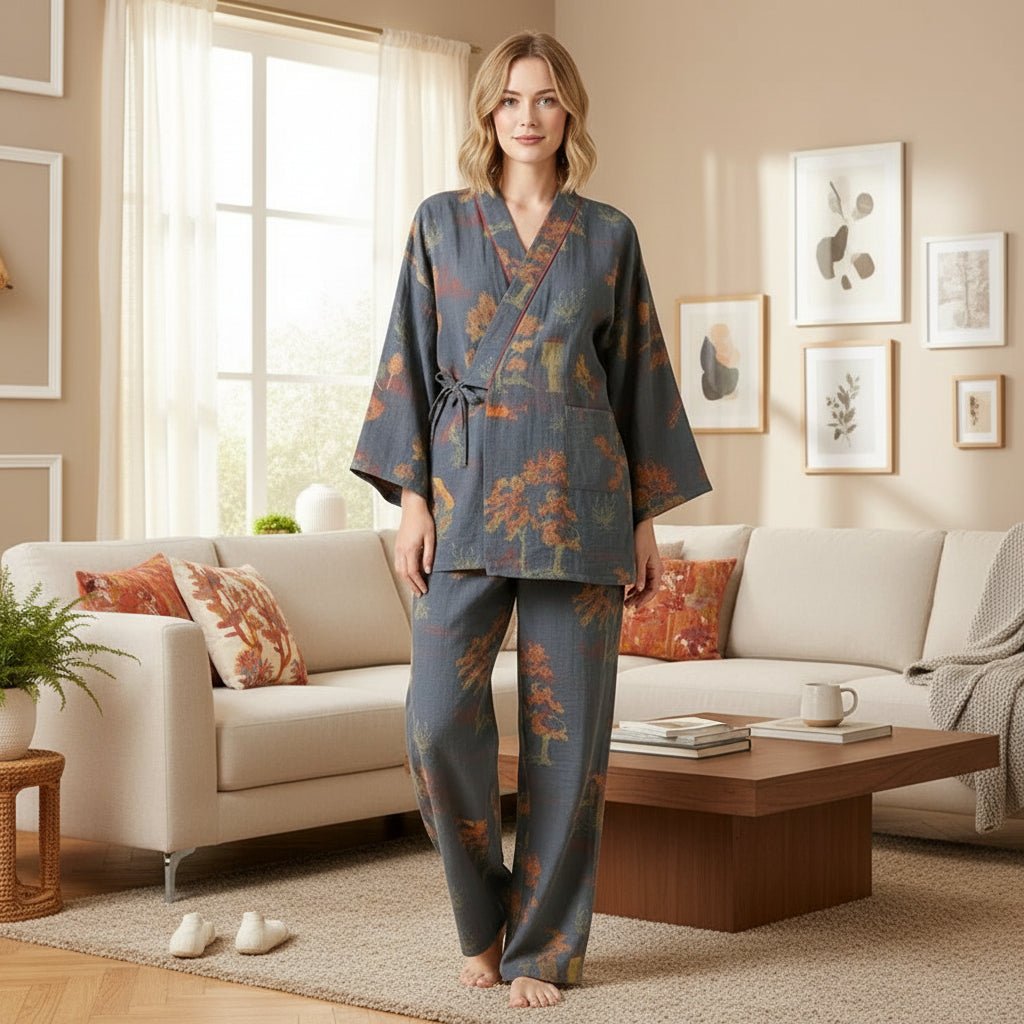 Ensemble de Pyjama Kimono pour Femme 1