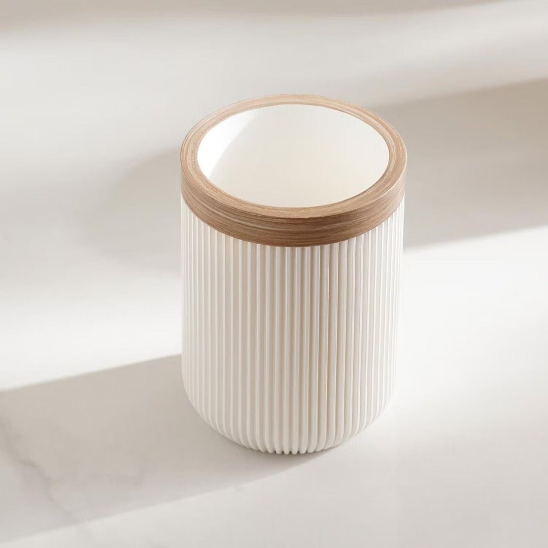Ensemble de Salle de Bain Blanc avec Porte-Savon et Distributeur 5