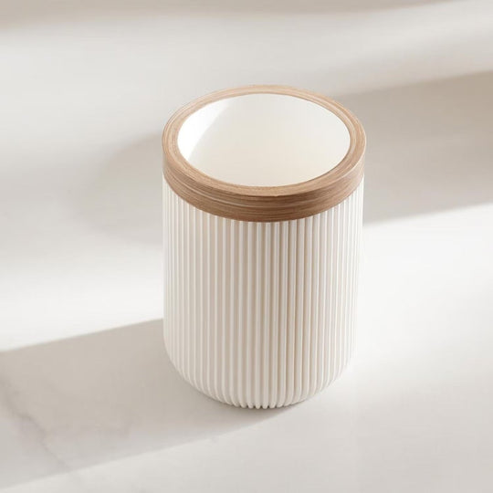 Ensemble de Salle de Bain Blanc avec Porte-Savon et Distributeur 5