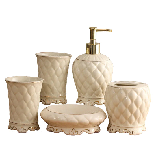 Ensemble de Salle de Bain Élégant Design Européen 5 Pièces 0