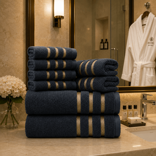 Ensemble de Serviettes de Bain Pratique pour la Salle de Bain 5