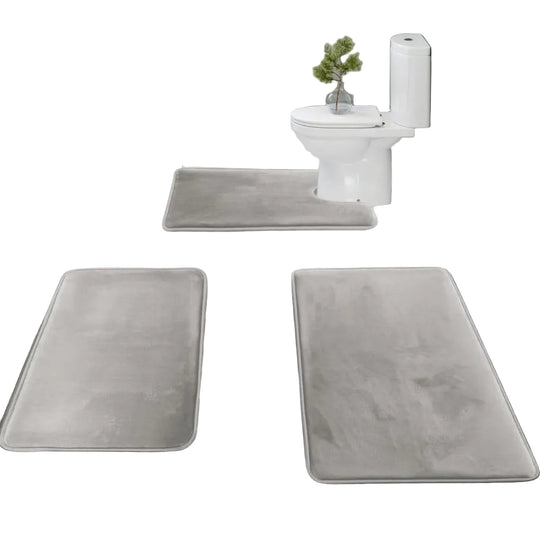 Ensemble de Tapis de Bain Confortable en Mousse 0