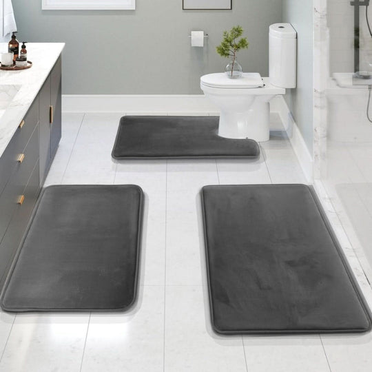 Ensemble de Tapis de Bain Confortable en Mousse 2