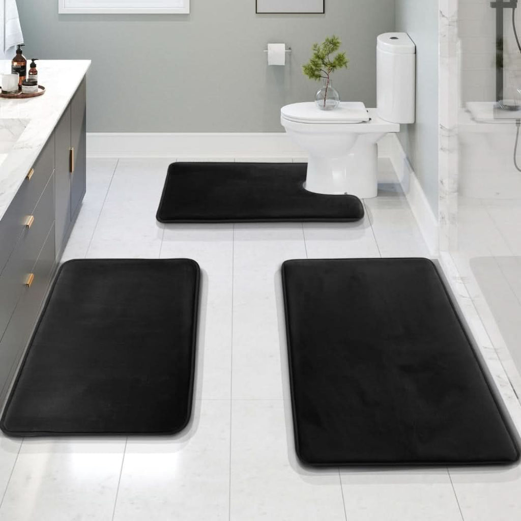 Ensemble de Tapis de Bain Confortable en Mousse 3