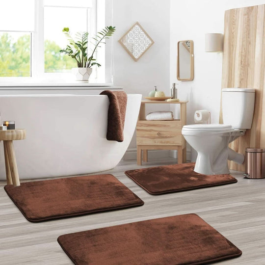 Ensemble de Tapis de Bain Confortable en Mousse 4