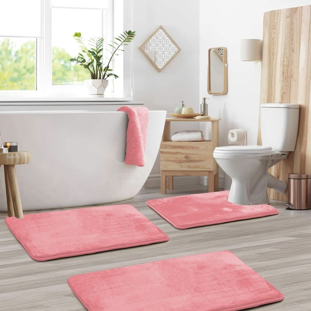 Ensemble de Tapis de Bain Confortable en Mousse 5