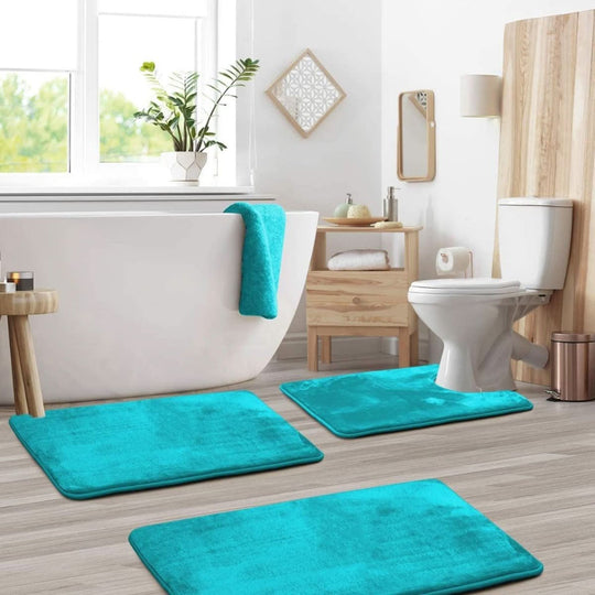 Ensemble de Tapis de Bain Confortable en Mousse 6