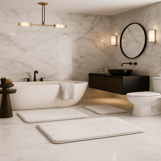 Ensemble de Tapis de Bain Confortable en Mousse 8
