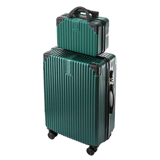 Ensemble de bagages unisexe à coque rigide double couche 0