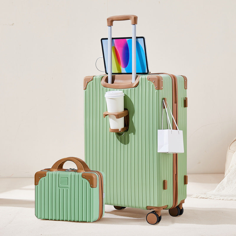 Ensemble de bagages unisexe à coque rigide double couche 32