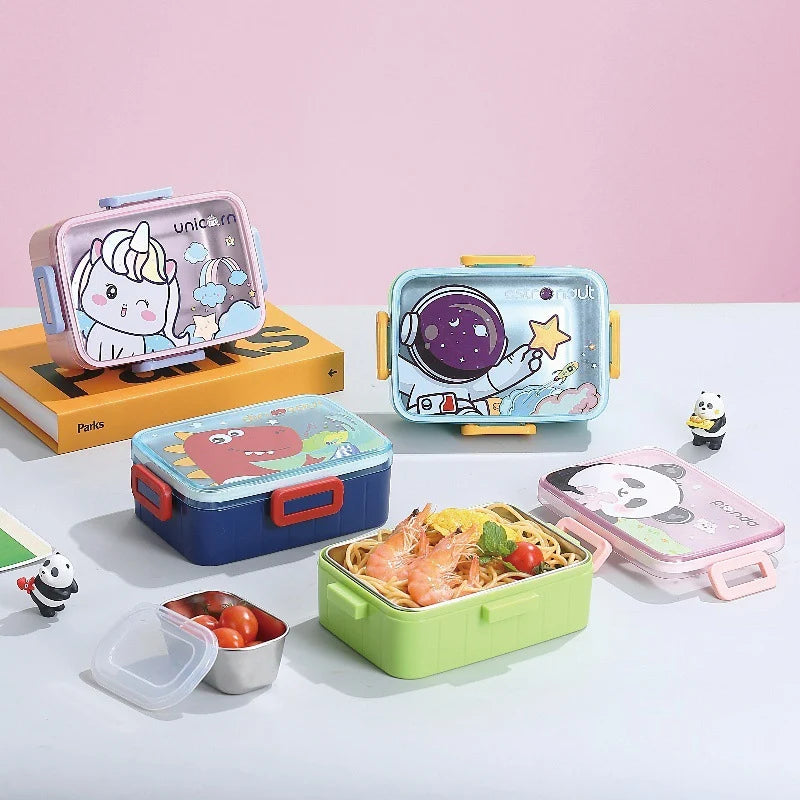 Ensemble de boîtes à lunch enfant à thèmes ludiques 1