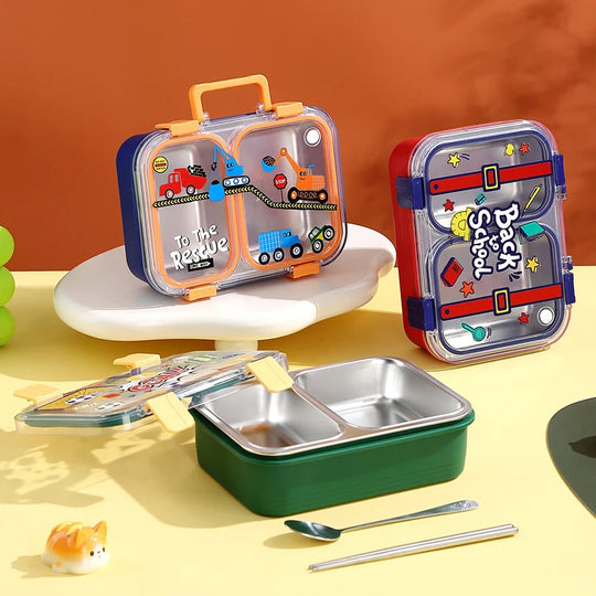 Ensemble de boîtes à lunch enfant à thèmes ludiques 2