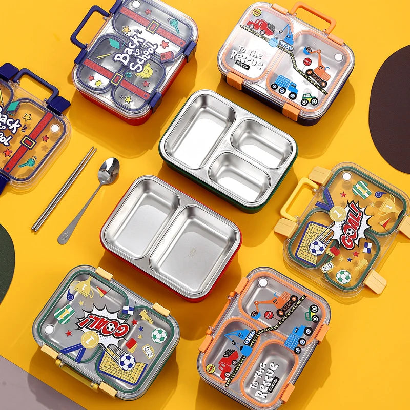Ensemble de boîtes à lunch enfant à thèmes ludiques 3