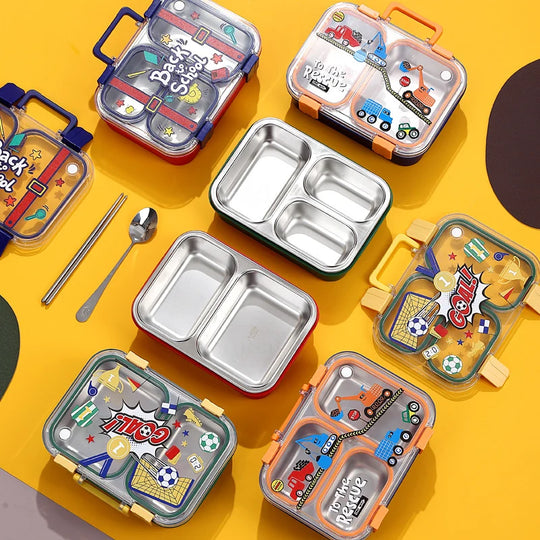 Ensemble de boîtes à lunch enfant à thèmes ludiques 3