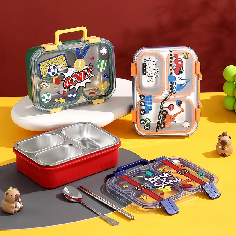 Ensemble de boîtes à lunch enfant à thèmes ludiques 4