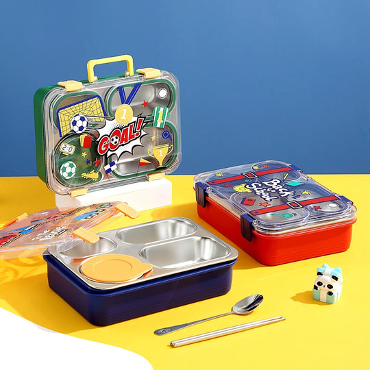 Ensemble de boîtes à lunch enfant à thèmes ludiques 7