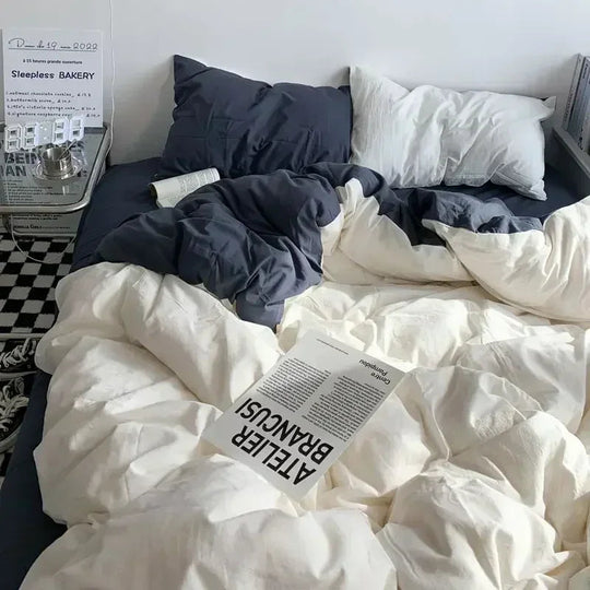 Ensemble de literie réversible moderne 1