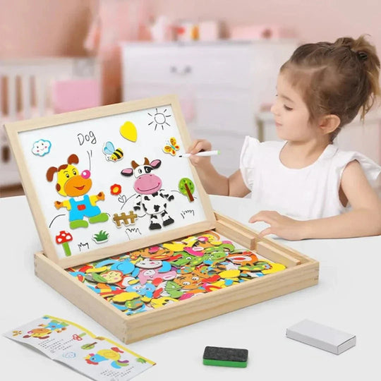 Ensemble de planches à dessin double face pour enfants 1
