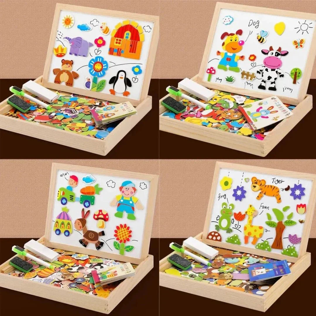 Ensemble de planches à dessin double face pour enfants 3