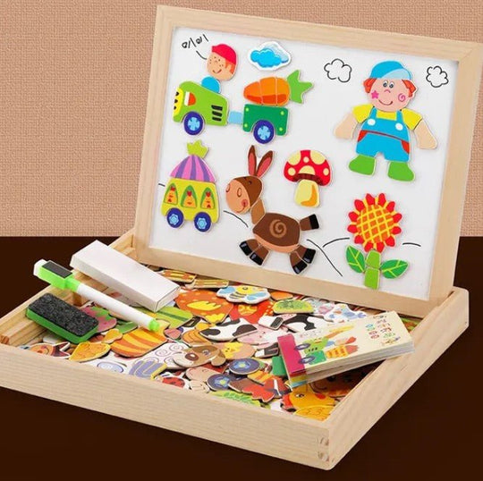 Ensemble de planches à dessin double face pour enfants 6