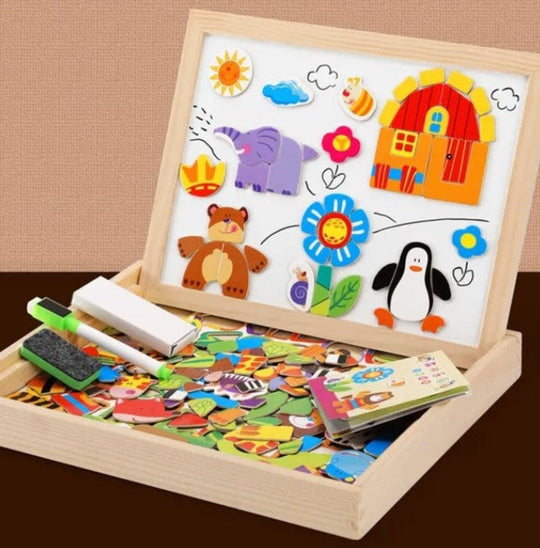 Ensemble de planches à dessin double face pour enfants 8
