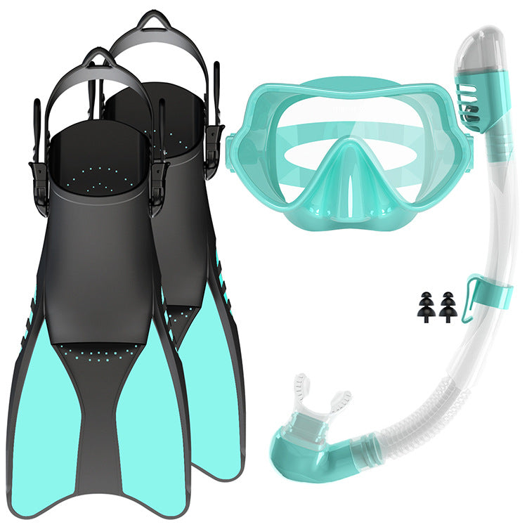 Ensemble de plongée en apnée pour hommes et femmes avec masque, tuba et palmes 10