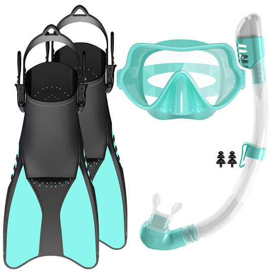 Ensemble de plongée en apnée pour hommes et femmes avec masque, tuba et palmes 10