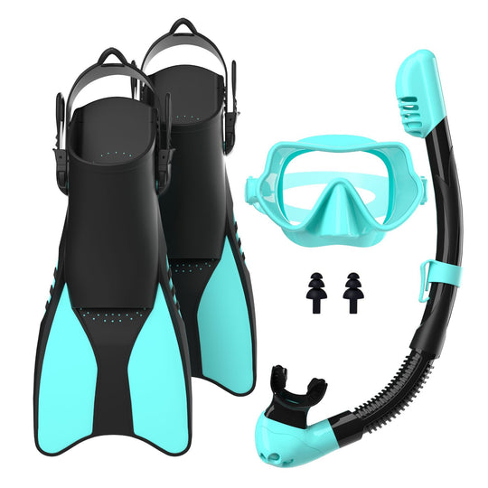 Ensemble de plongée en apnée pour hommes et femmes avec masque, tuba et palmes 3
